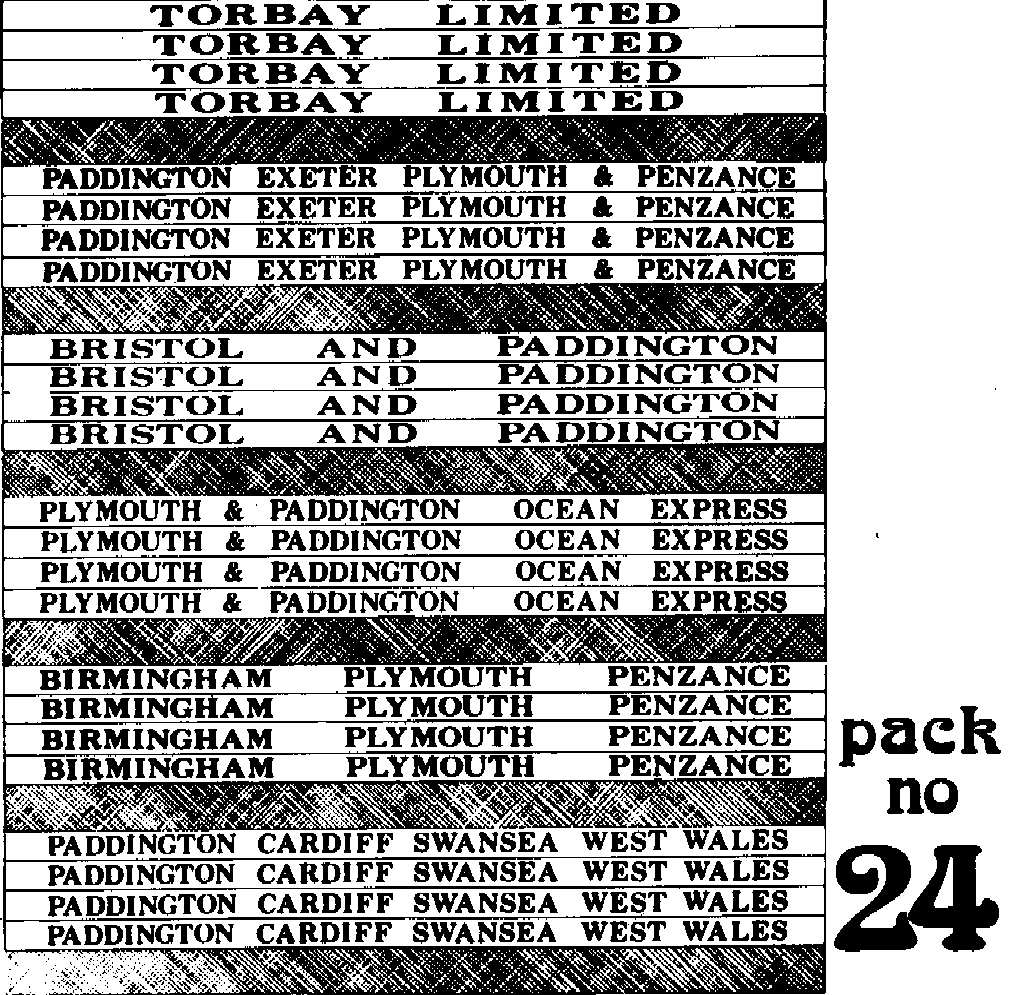 TSOO24 TINY SIGNS Rolling Stock Signs - Torbay Limited – my british ...