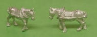 WPY60A (W&T PACCESSORY)  Heavy Barge horses qty 2  - OO Gauge - unpainted