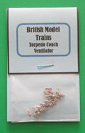 BMT004 Coach roof Torpedo vents  "00 Gauge"
