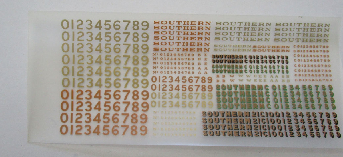 BMT008 Southern Loco Lettering Transfers – my british model trains