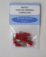 BMT011 Push on terminal connectors for use with Capacitor Discharge Units, Point motors and Ringfield/Pancake motor tabs- pack of 10