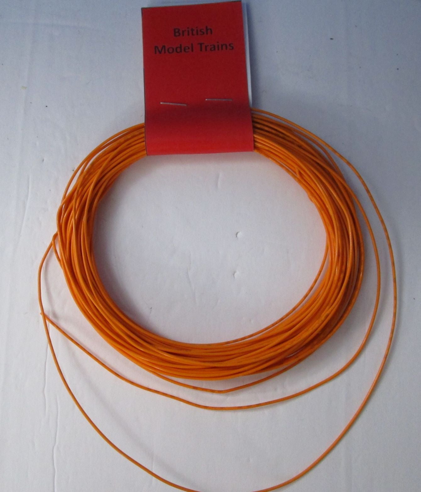 BMT041 Orange wire, 25 feet, 22 AWG, silver plated copper wire with PTFE insulation
