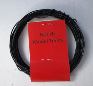 BMT042 Black wire, 25 feet, 22 AWG, silver plated copper wire with PTFE insulation