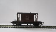BMTW013 Airfix R4 kit built Brake van in BR bauxite  - unboxed