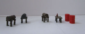 BP455 Oil Drums on stand with table