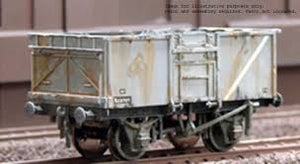 C037 DAPOL 16 ton steel mineral wagon kit with metal wheels and transfers