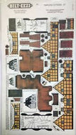 D1 BILTEEZI N Gauge (2mm) Thatched cottages - card building kit