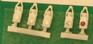 DA19 SPRINGSIDE  BR Head & Tail Lamps White pack of 5 - OO Gauge