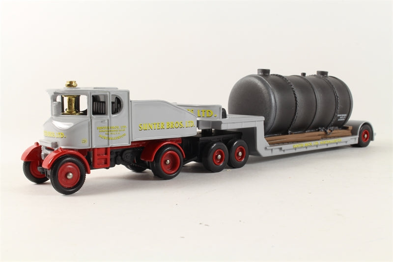 DG111000 CORGI LLEDO Sentinel ballast tractor with low loader and tank load 