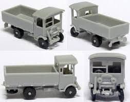 DP-RN8 DORNAPLAS N Gauge (2mm) Thorneycroft Tipper truck kit (1930 - 1950), unpainted kit