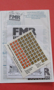 F410 FMR TRANSFERS Triple grey Railfreight general user and Speedlink Distribution sub-sector motifs