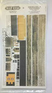 F6 BILTEEZI N Gauge (2mm) Stone walls, gates, fences and pavements - card building kit