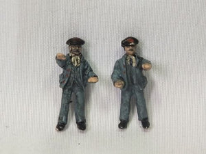 FF07P FALCON FIGURES Track Workers, Man with Lever + Foreman with Arms Folded - OO gauge - Hand painted 