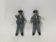 FF07P FALCON FIGURES Track Workers, Man with Lever + Foreman with Arms Folded - OO gauge - Hand painted