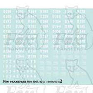 FRH4005/2 FOX TRANSFERS  Deltic Class 55 number sets