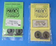 KM4851 KEAN-MAYGIB 4ft 3in 12 Spoke tender Wheels with OO/EM axles