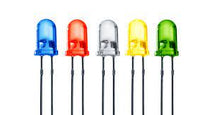 MT028 Warm white 3mm 3.0V, pack of 5.