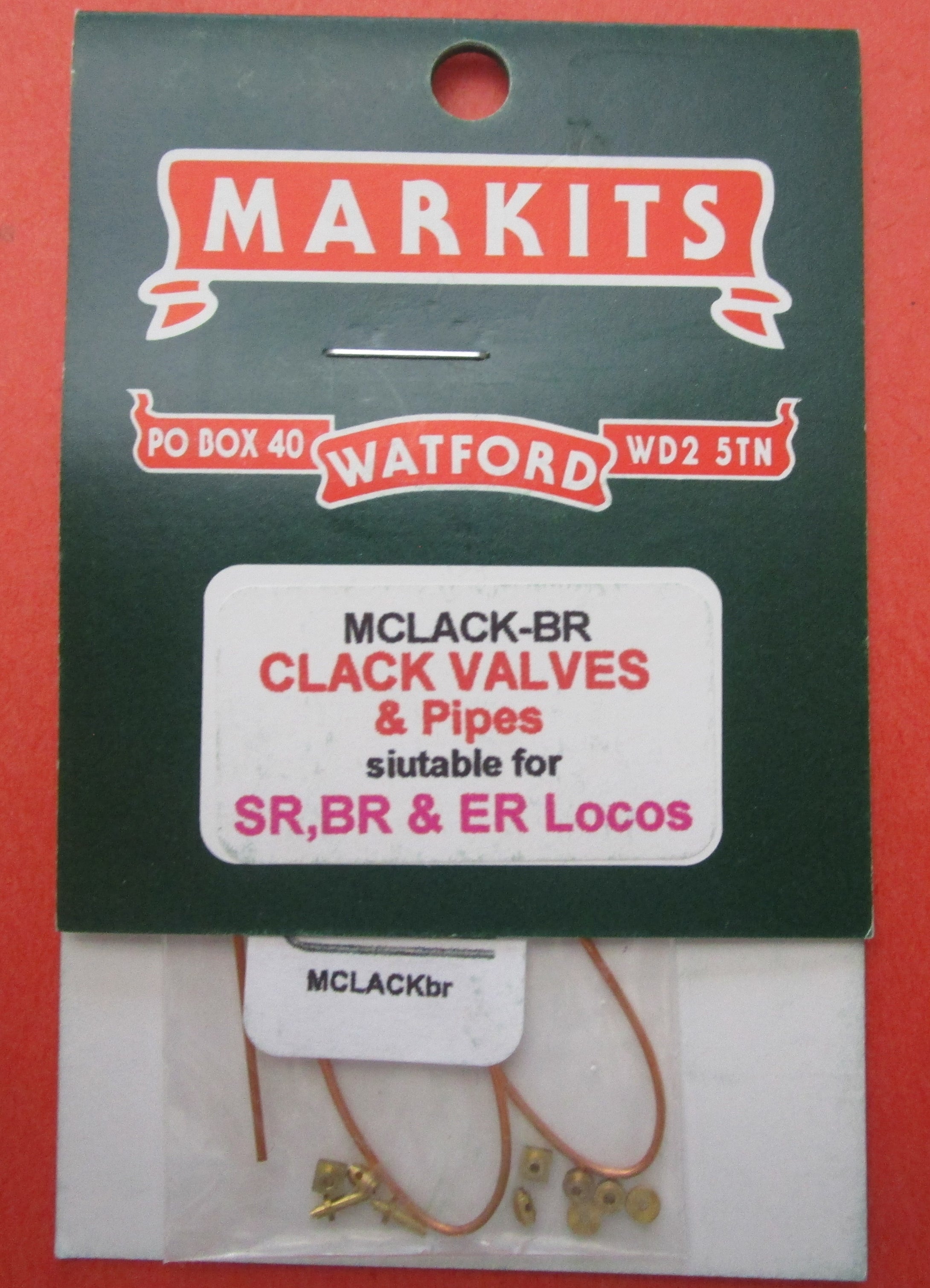 MCLACK-BR MARKITS Clack Valves & pipes suitable for SR, BR, ER Locos