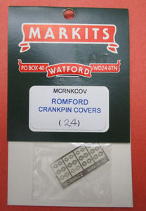MCRNKCOV MARKITS Romford Crankpin Cover etched brass - pack of 6