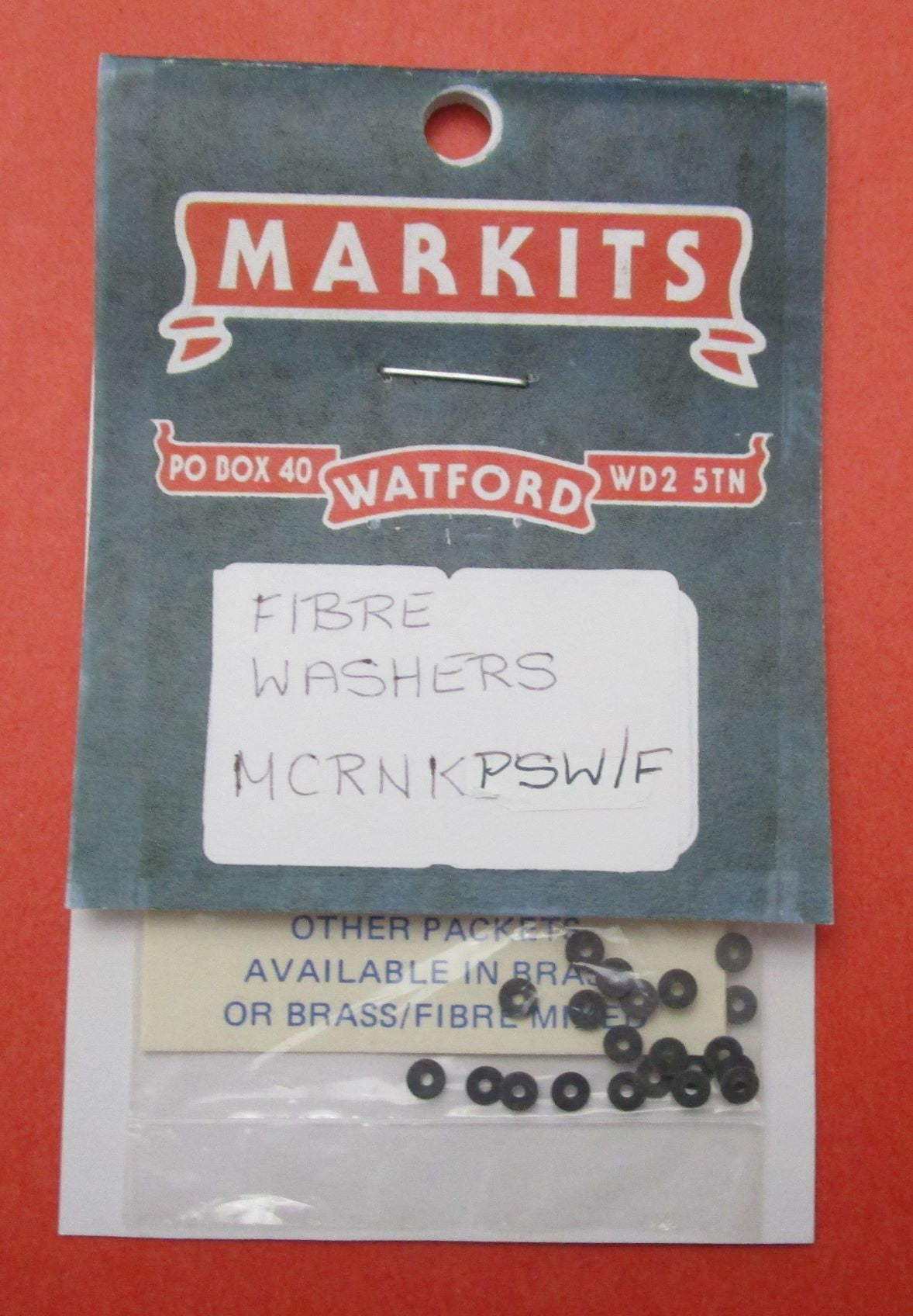 MCRNKPSWF MARKITS Spacing Washers for Crankpins Fibre .010in and .015in OD .125in ID .040in - Pack of 40