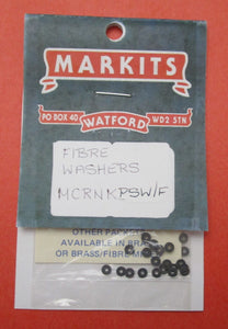 MCRNKPSWF MARKITS Spacing Washers for Crankpins Fibre .010in and .015in OD .125in ID .040in - Pack of 40