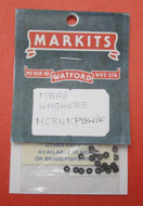 MCRNKPSW/F MARKITS Spacing Washers for Crankpins Fibre .010in and .015in OD .125in ID .040in - Pack of 40