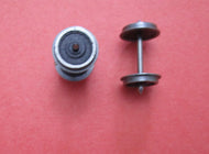 MGW12/Mo 12mm Mansell Wheels 26mm PP Axles - 1 pair. steel wheel rims with plastic centres