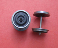 MGW16/Do 16mm Plain Disc Wheels 26mm PP Axles - 1 pair, steel rims with plastic centres