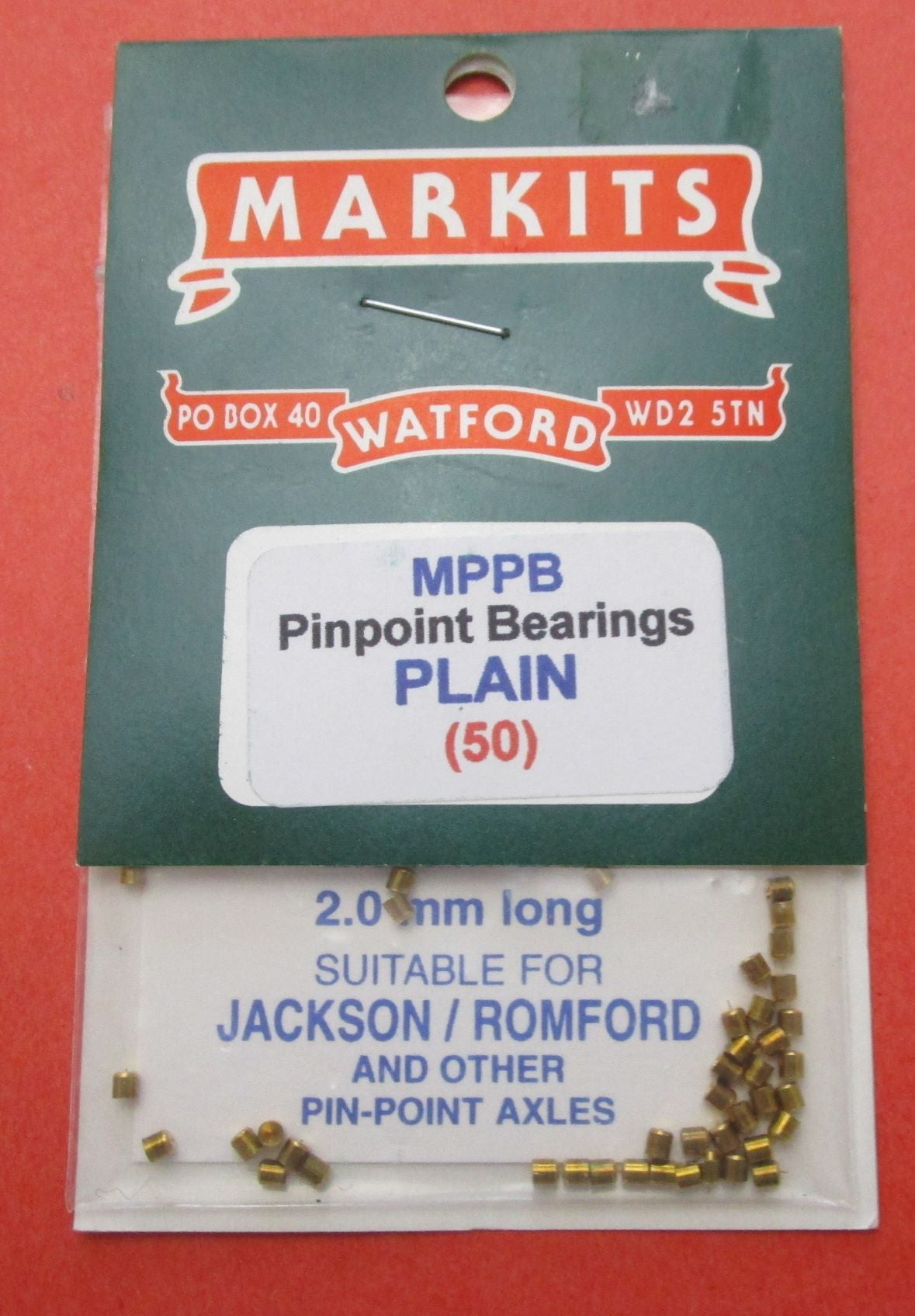 MPPB MARKITS Plain Pin Point Bearings - Pack of 50