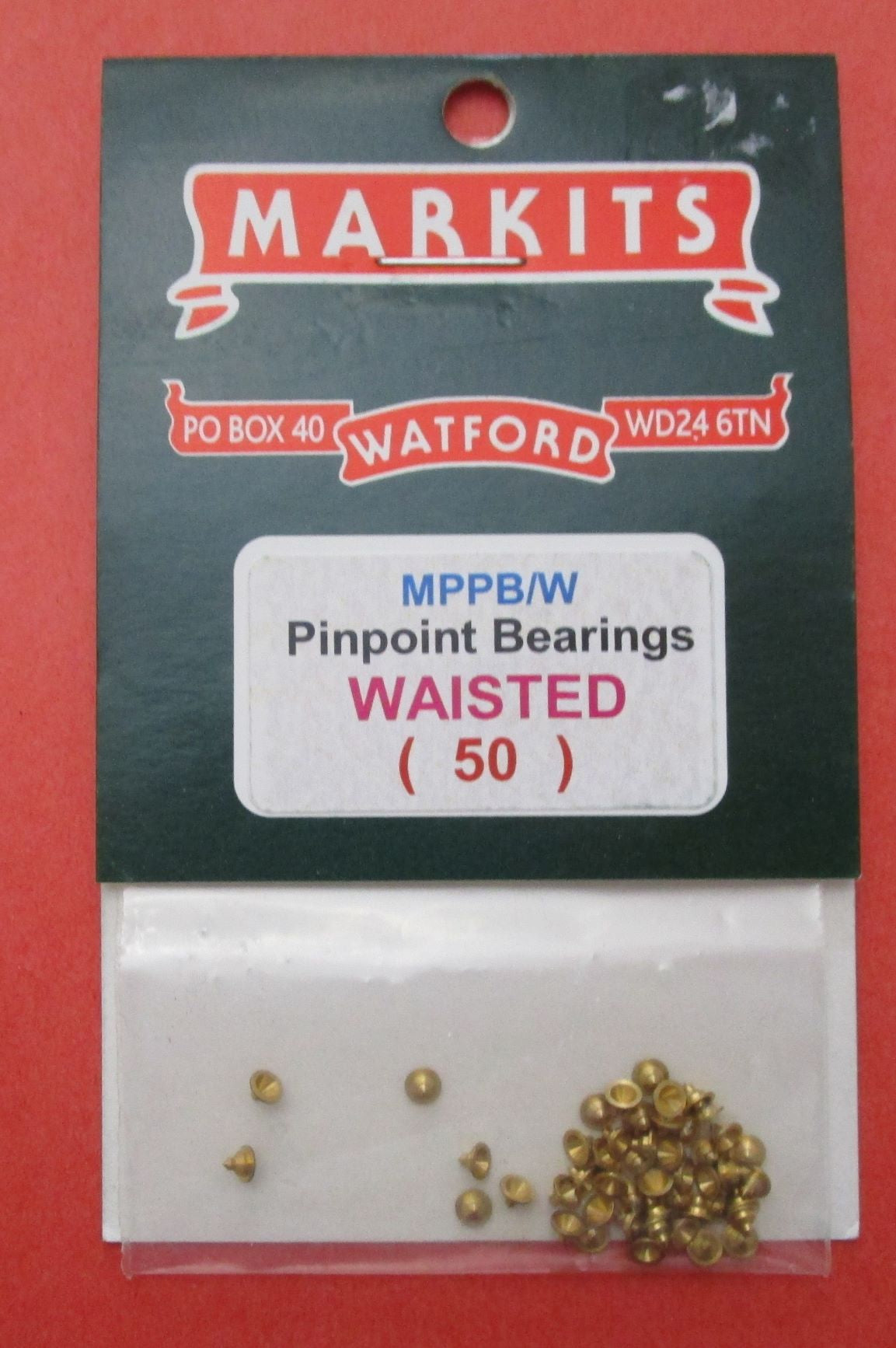 MPPBW MARKITS Pinpoint Bearings Waisted - Pack of 50