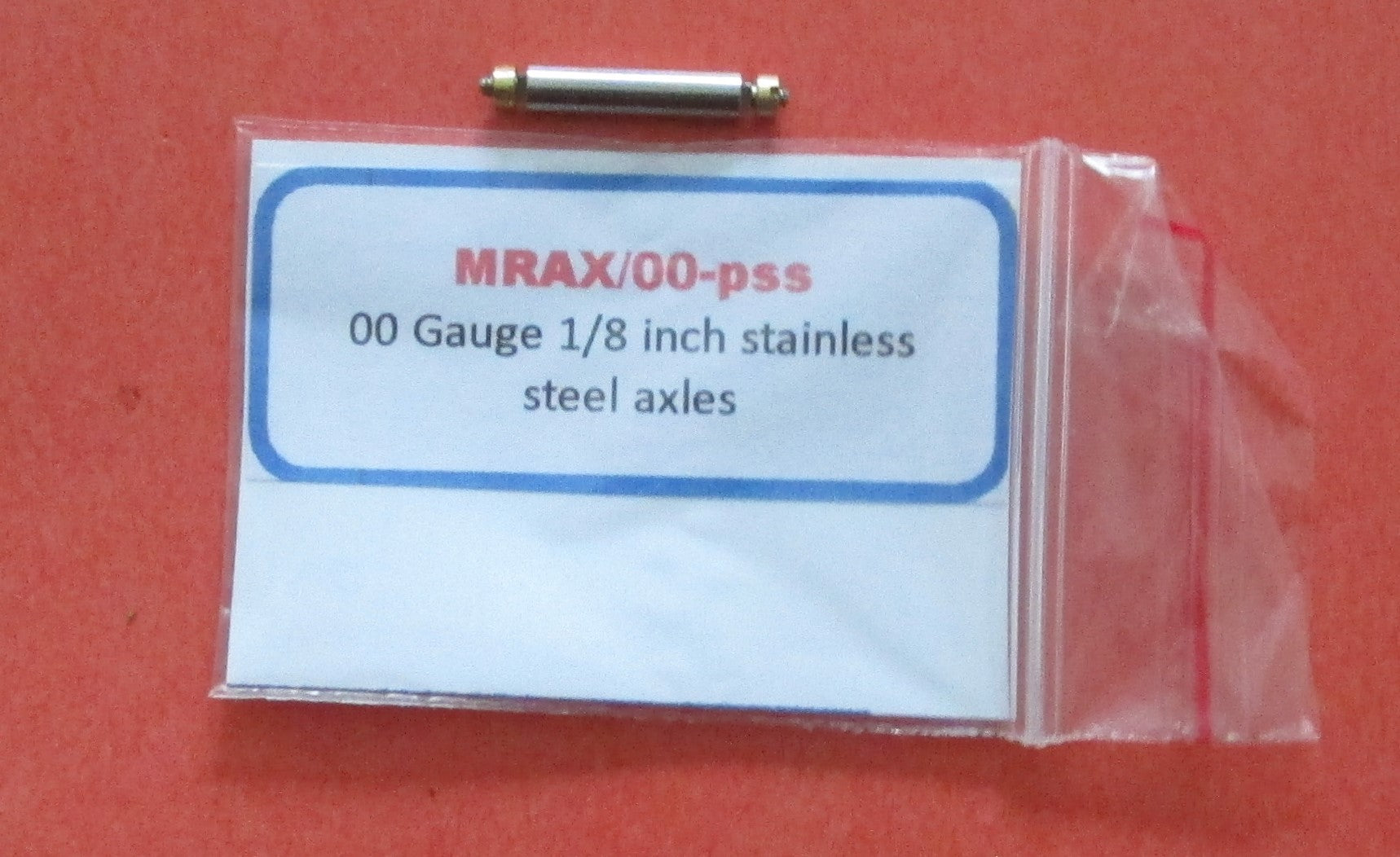 MRAX/00-pss MARKITS  Driving Axle OO 1/8in Including Nuts Stainless Steel