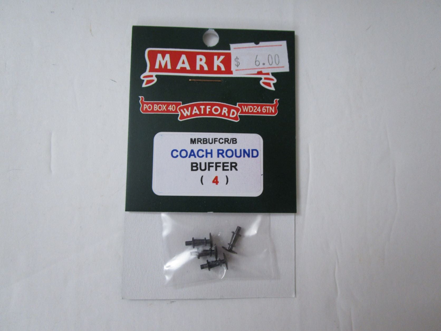 MRBUFCR/B MARKITS Coach round buffer - pack of 4