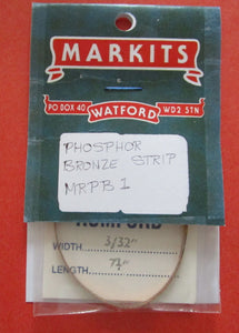 MRPB1 MARKITS Phosphor Bronze Strip 3/32in x 7 1/4in