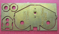 MT160 MAINLY TRAINS 8mm Etched brass Motor Mount (Gear Box) fixing hole suitable for mashima Series 12 motors or similar