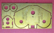 MT161 MAINLY TRAINS 8.5mm Etched brass Motor Mount (Gear Box) fixing hole for Mashima Seies 10 motors or similar