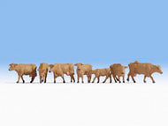 NOC-15727 NOCH Cows and calves -  brown, pack of 7