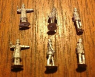 N54 FLEETLINE Six Policemen in various poses (N Gauge) - unpainted