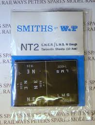 NT2 SMITHS (W&T)  LMS Tarpaulin sheets pack of 10 assorted - N Scale