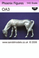 OA03 S&D MODELS Holstein horse grazing  - unpainted - O gauge