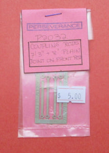 P2032 PERSEVERANCE Coupling Rods 7ft-3in x 8ft-0in Plain Joint on Front Rod
