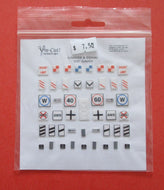 PCMS001 PRE-CUT Lineside & Signal signs 00 Gauge
