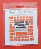 PCMS007 PRE-CUT Platform, Pub & street BR North Eastern Region signs 00 Gauge