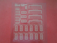 PN113W METCALFE Engine Shed Windows on clear acetate - N scale