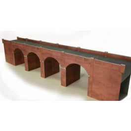 PO240 METCALFE Double Track Viaduct Red Brick - OO scale