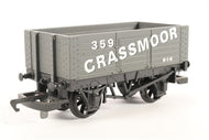 R128 HORNBY  6 plank wagon "Crassmoor". no.359 - BOXED