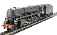R3273-DCC HORNBY Class 9F 2-10-0 92027 with Crosti boiler in BR Black with early emblem (Railroad range) - DCC FITTED - BOXED