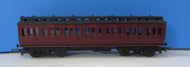 R333-P03 HORNBY GWR Clerestory Brake repainted and numbered "2316" replacement metal wheels - UNBOXED