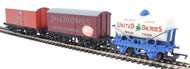 R6991 HORNBY 'Retro' Wagons, Three Pack, United Dairies, Jacob's Biscuits and Palethorpes Sausages