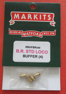 MRBUFBRstd MARKITS BR Standard Loco Buffer - pack of 4