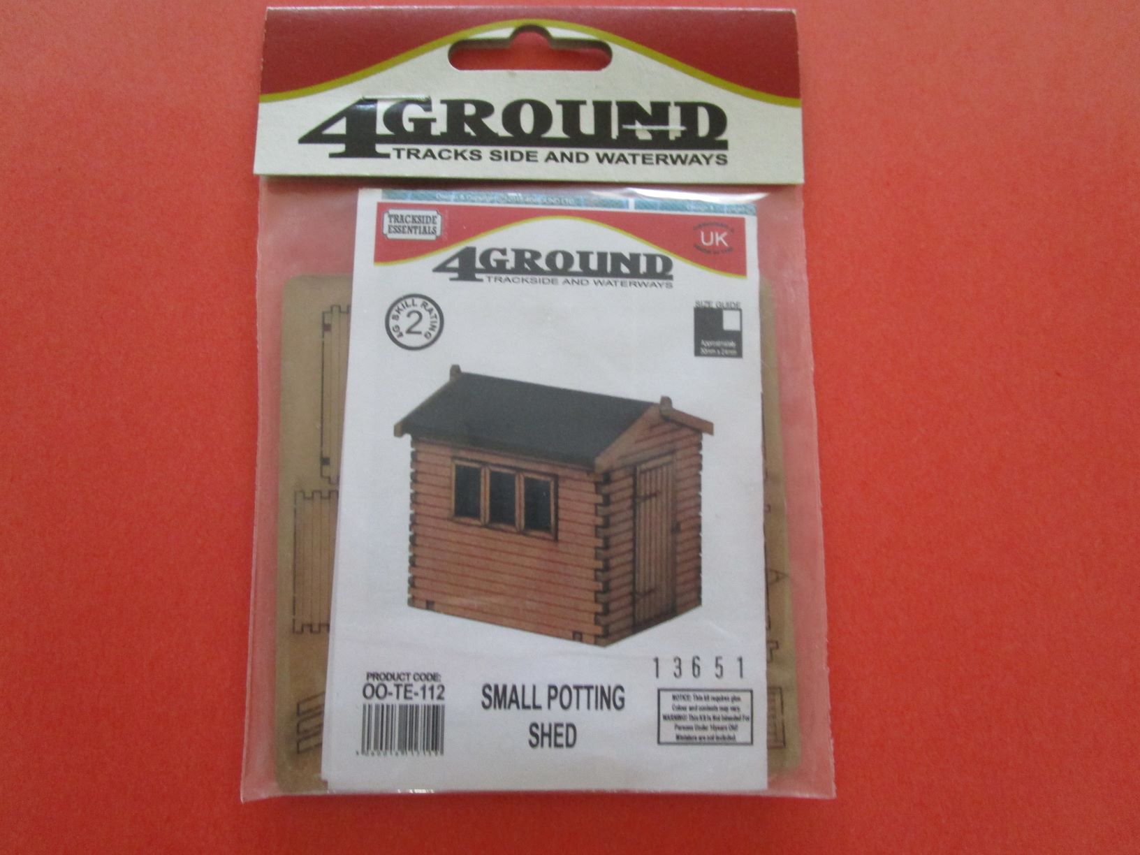 4 GROUND 00-TE-112 Small Potting Shed OO Gauge (4mm)
